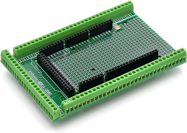 PENGHEKEJI Doppelseitiges PCB-Prototyp-Schraubklemmenblock-Kit für Arduino Mega 2560 / Mega 2560 R3, Grün - Bild 1