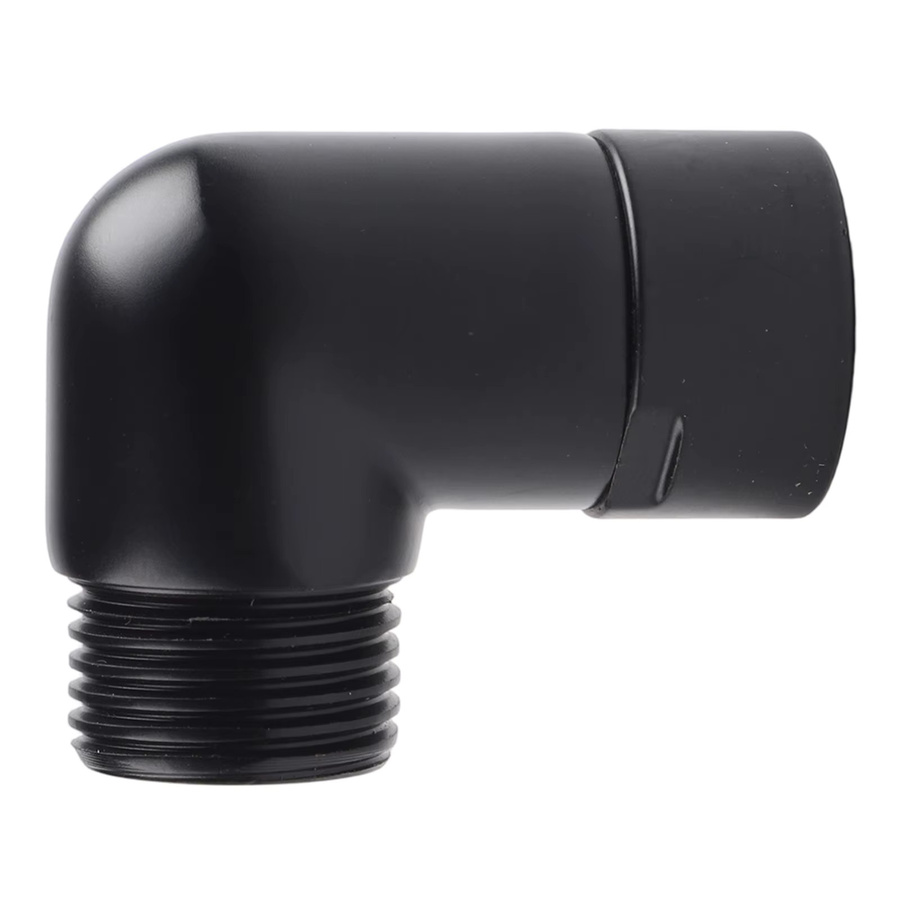 VIBRATITE Handbrause-Top-Spray-Winkelstück in Schwarz mit G1/2 Innengewinde und Außengewinde für dein Badezimmer - Bild 4