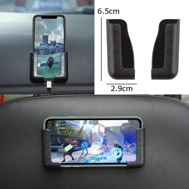 Selbstklebende Armaturenbrett-Telefonhalterung in Schwarz für Volkswagen Golf 5 6 7 Passat B5 B6 B7 Polo T5 Bora T-ROC und Jetta - Bild 1