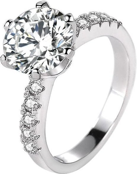 Diamantring 925 Sterlingsilber, Damen - Bild 1
