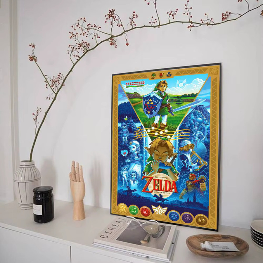 Potdemiel Zelda Link Whitepaper Poster in Weiß zur Wanddekoration - Bild 4