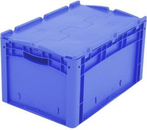 Bito Eurostapelbehälter XL mit Deckel XLD64321D, Blau, B/T/H: 60 x 40 x 33,8 cm - Bild 1