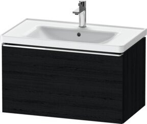 Duravit Waschtischunterschrank D-Neo, Wandhängend, Schwarz Matt, B/T/H: 78,4 x 45,2 x 44,0 cm - Bild 1