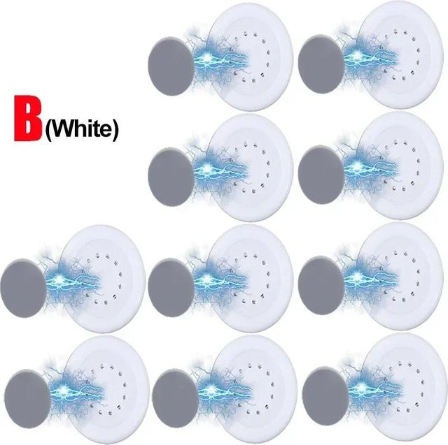 Magnetische Wandhaken von Household supplies MH zur Wandmontage für Fernbedienungen und Schlüssel, 2er-Set, Weiß und Grün - Bild 1