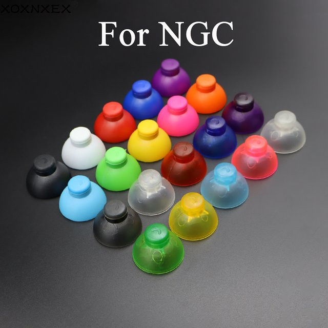 10 Stück XOXNXEX 3D Analog Joystick Daumenkappen aus Silikon für GameCube Controller Ersatzteil Set - Bild 1