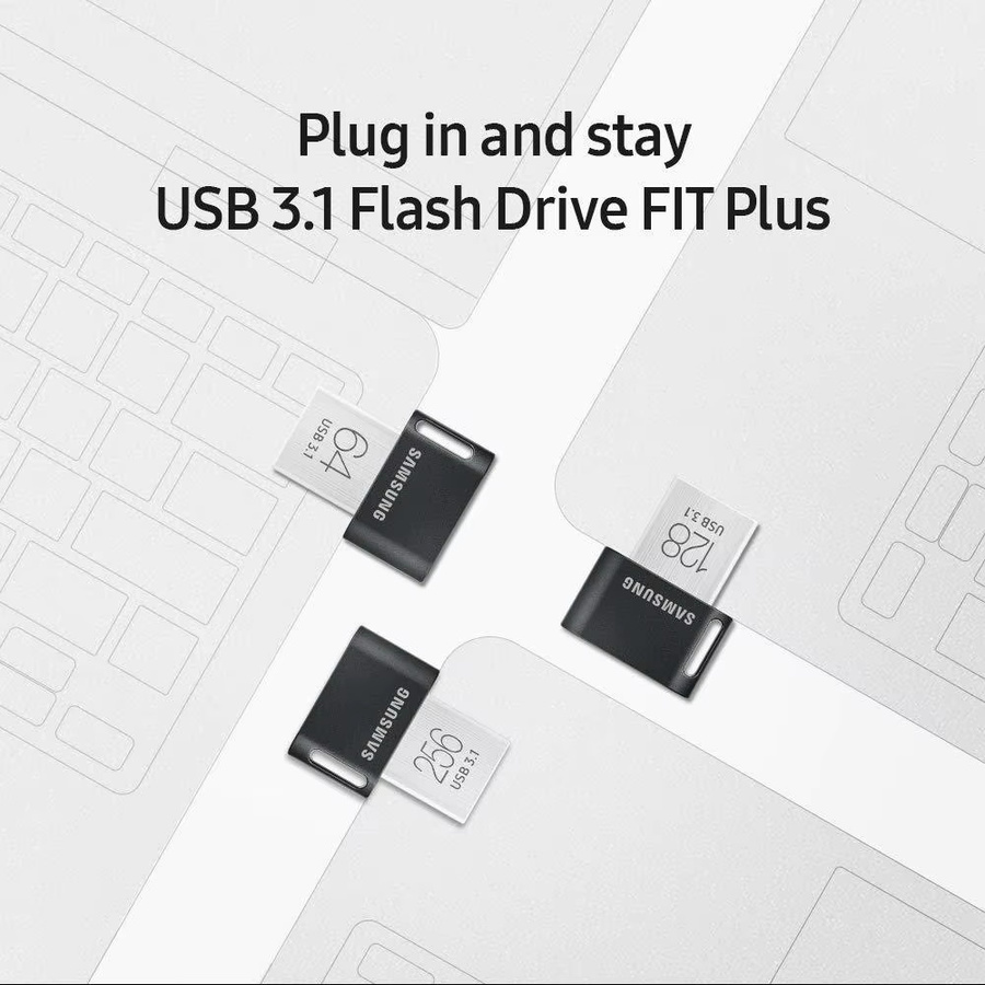 Samsung Fit Plus USB 3.1 Flash-Laufwerk aus Metall mit bis zu 512 GB Speicherplatz - Bild 3