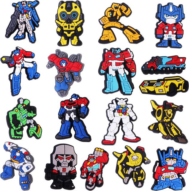 Cartoon Schuh Charms, 18 Teile/Satz, PVC, Kinder - Bild 1
