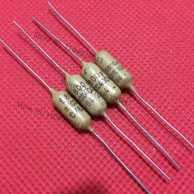 10 Stück WEST-CAP Xidian 6800PF Audio gekoppelter elektrodenloser Kondensator, 400 V, 0,0068 UF, beige - Bild 1
