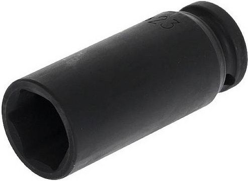 Gedore RED Schlagschrauber-Steckschlüsseleinsatz 1/2 Zoll, 12,5 mm Antrieb, 6-kant, SW 23 mm, lang, schwarz, Edelstahl - Bild 1