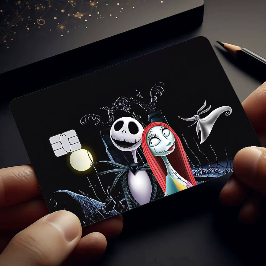 52TOYS Nightmare Before Christmas Jack Skellington Sticker Skin für Debit- und Kreditkarten, Ultra Thin No Fade Design - Bild 6