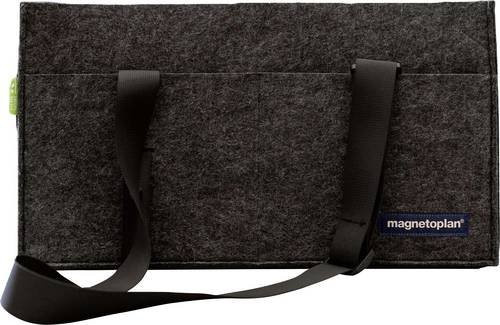 Magnetoplan Desk Sharing & Hot Desking Bag Aufbewahrungstasche aus Filz Grau B/T/H: 45 x 25 x 15 cm - Bild 1