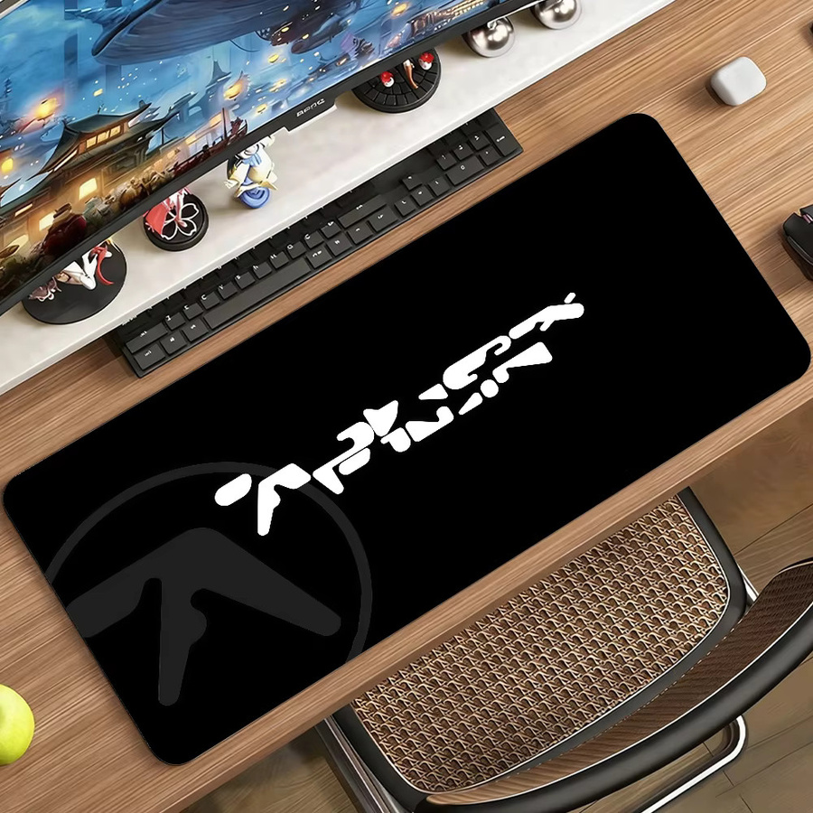 Rutschfestes Mauspad A-Aphex T-Twin für Computer und Laptop in Schwarz - Bild 3