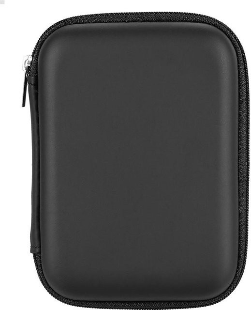 Igeteck Stoßfeste 2,5-Zoll-Festplatten-Tragetasche für externe HDD und Powerbank, Schwarz - Bild 1