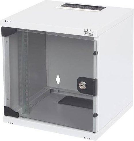 Digitus Netzwerkschrank 10 Zoll 6 HE Lichtgrau RAL 7035 - Bild 2
