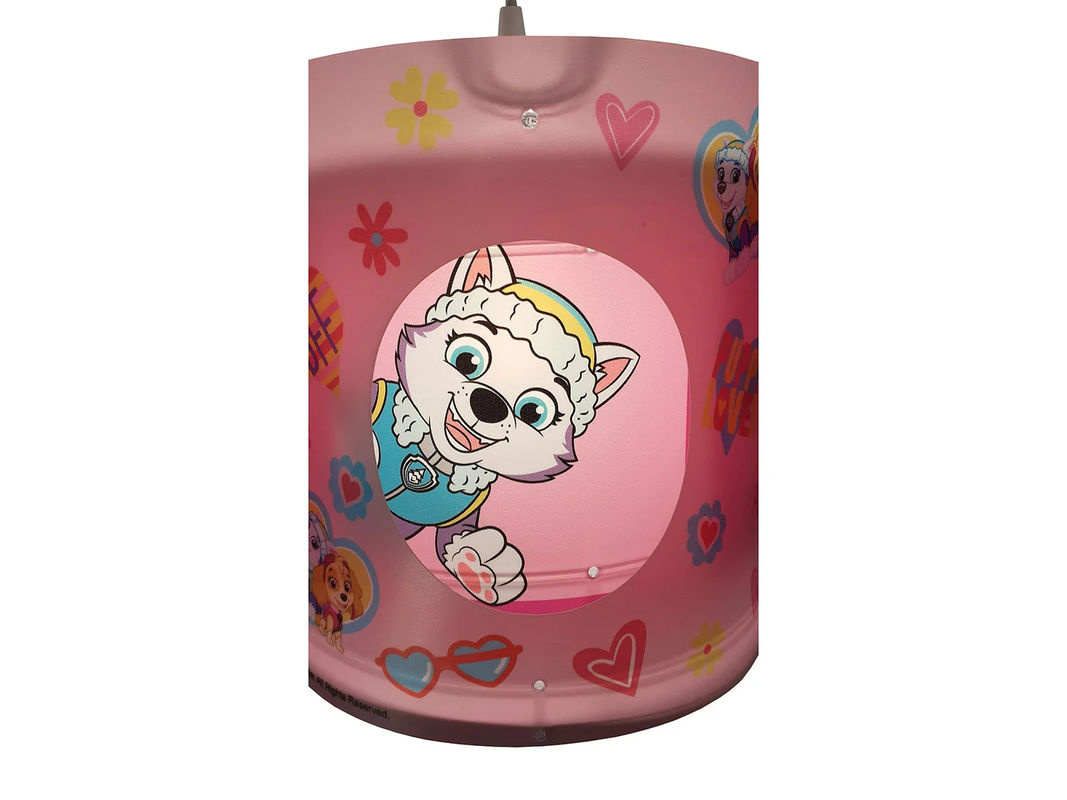 NIERMANN Paw Patrol Dreh-Pendelleuchte für Kinderzimmer in Rosa und Blau aus Kunststoff mit höhenverstellbarem Kabel und E27 Fassung - Bild 3