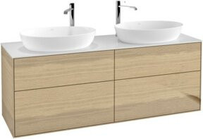 V&B Waschtischunterschrank Finion in Oak Veneer, matt, Breite: 160 cm, Tiefe: 50,1 cm - Bild 1