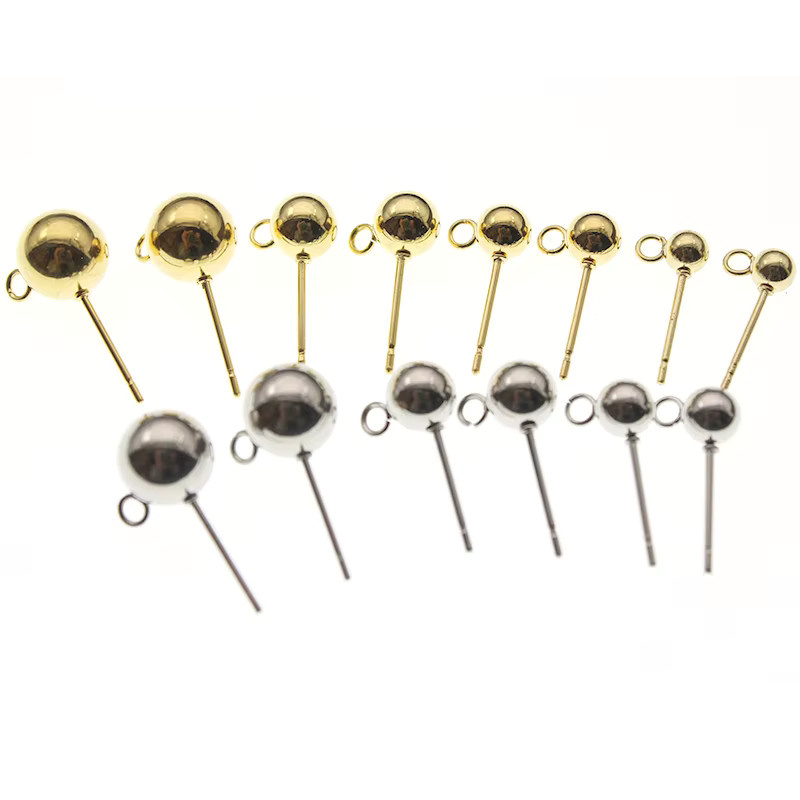 SUMOORL Ohrstecker Edelstahl, Silber, Unisex - Bild 2