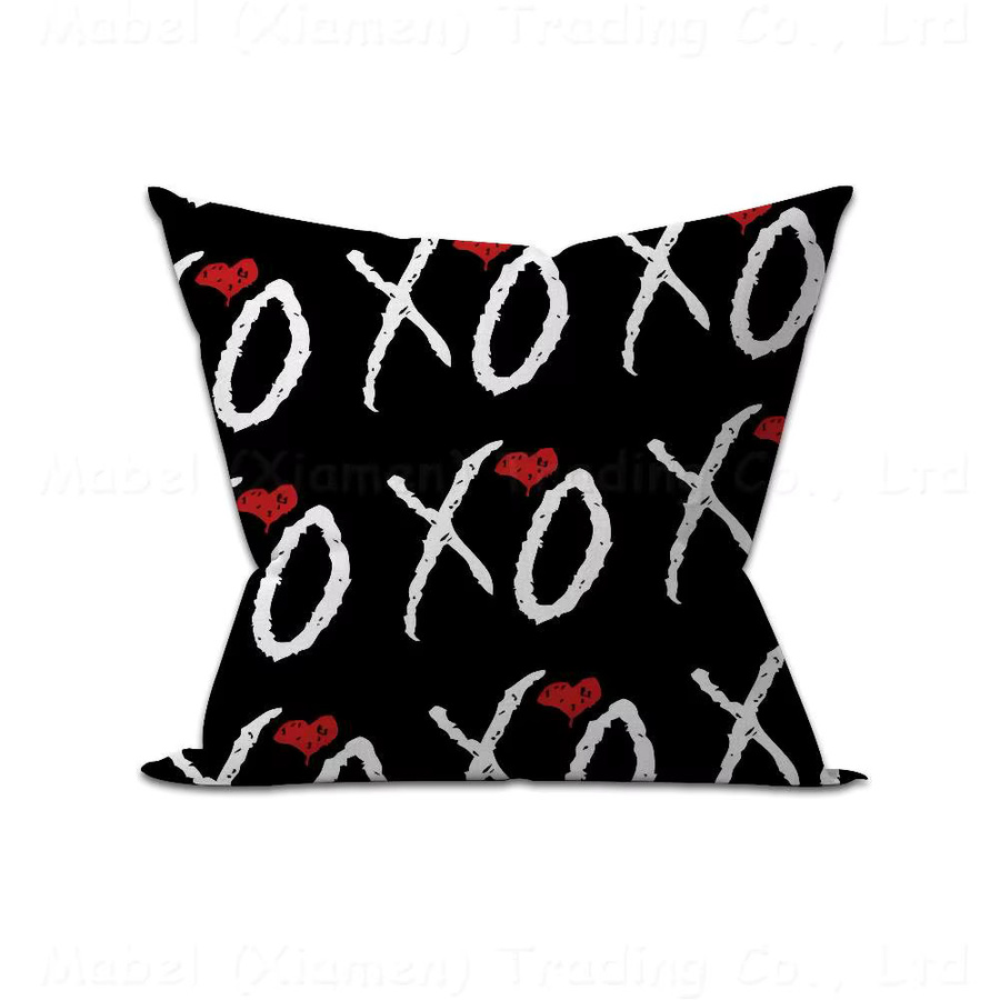 Kayou Kissenbezug The Weeknd X O Album Design in Schwarz, quadratischer Kurzplüsch-Kissenbezug mit doppelseitigem Druck, Breite: 30 cm, Höhe: 30 cm - Bild 6