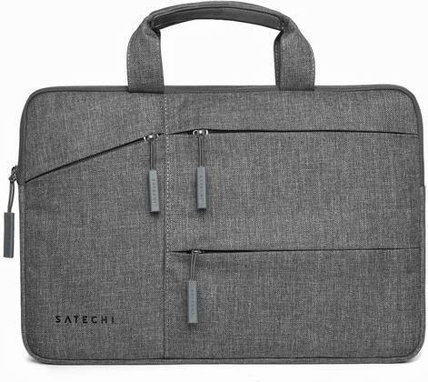 Satechi Notebook Tasche ST-LTB15 Schutzhülle mit 3 Fronttaschen und Tragegriff in Grau für bis zu 15 Zoll (38,1 cm) - Bild 1