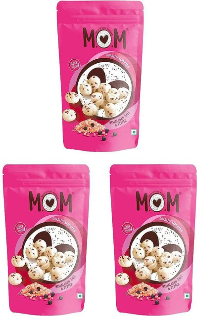 MOM Makhana Himalaya-Salz und Pfeffer glutenfrei 3 x 60 g - Bild 1