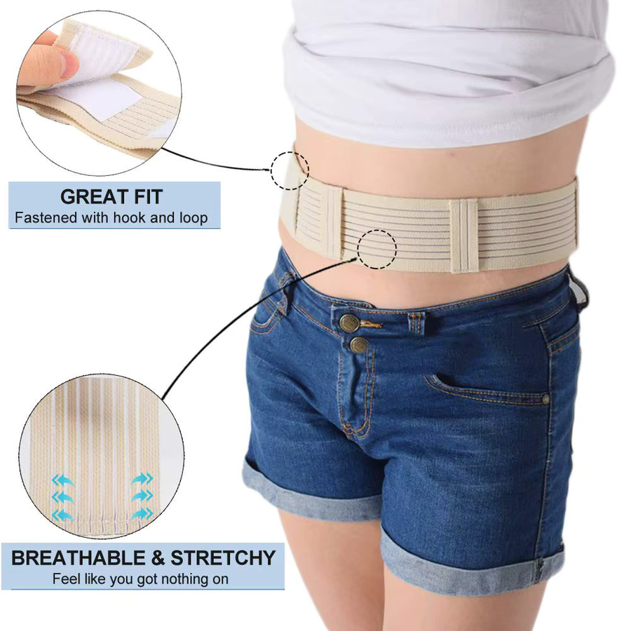 Baumwollgürtel Peritonealdialyse-Katheter Bauchhalter, Unisex, dehnbar, atmungsaktiv, verstellbar - Bild 2