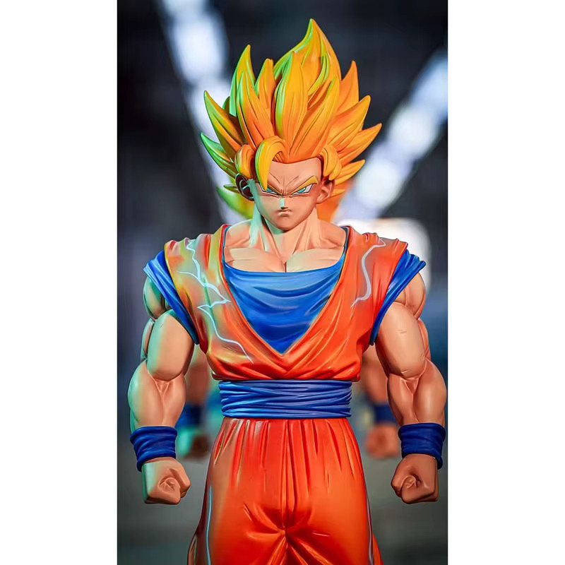 Bandai Dragon Ball Son Goku Super Saiyajin 1 & 2 Anime Figur, 30 cm - Bild 5