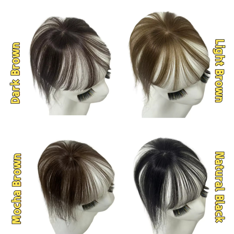 Anemone Haarfransen Clip Ins Pony, Brasilianisches Haar, Damen - Bild 5