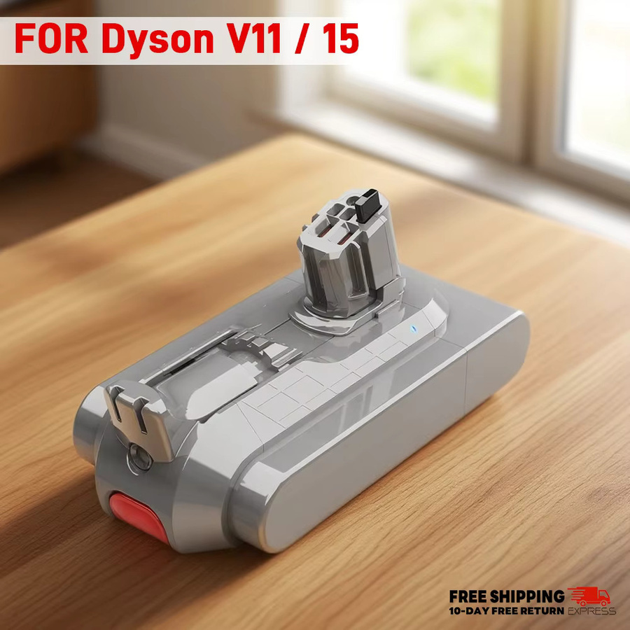 Aleaivy Akku-Ersatz für Dyson V15 und V11 Outsize, Click-in Lithium-Ionen-Pack mit 6000 mAh Kapazität, kompatibel mit V15 Detect SV22 und SV47 - Bild 3