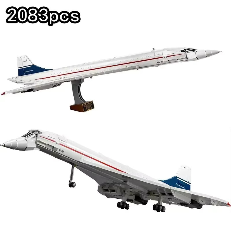 ICONS Concorde Airbus, Bausteine Spielzeug, Flugzeug Modell - Bild 6