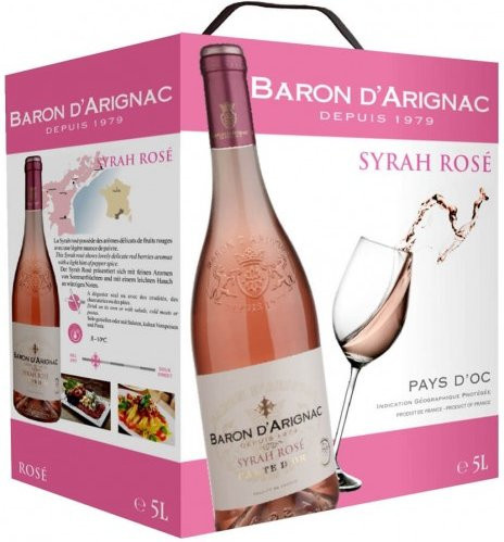 Baron D'Arignac Syrah Roséwein, 5 l - Bild 1