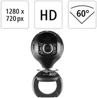 Hama HD-Webcam Spy Protect in Schwarz mit USB-A Anschluss - Bild 2