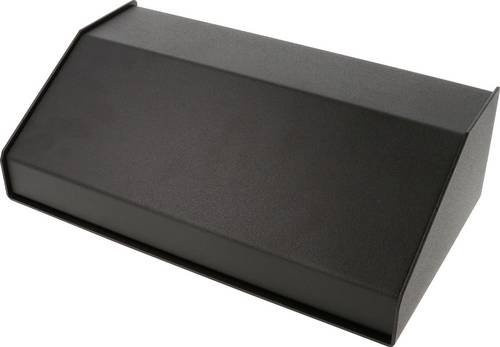 Hammond Electronics Pult-Gehäuse 1456RH3BKBK aus Aluminium in Schwarz B: 43,2 cm, T: 21,1 cm, H: 7,6 cm - Bild 1