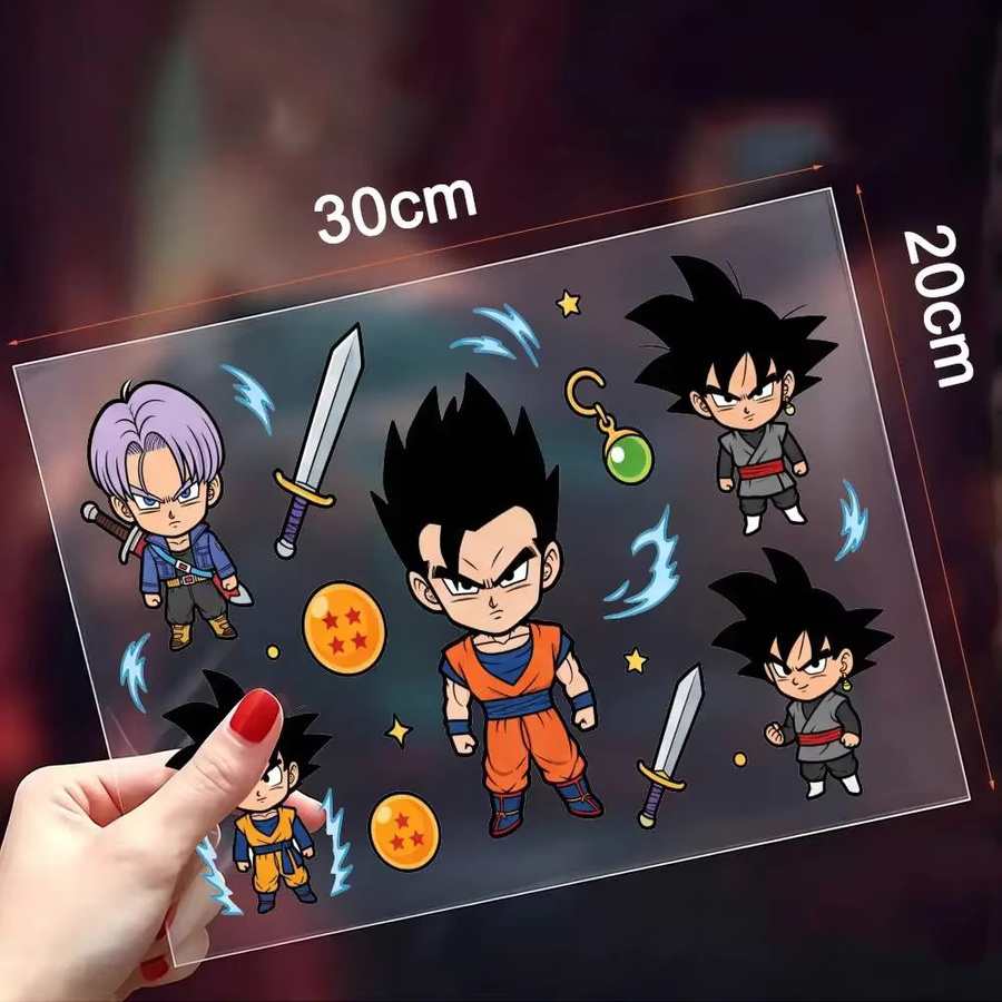 Dragon Ball Goku reflektierende und wasserdichte Aufkleber in Multicolour für Auto, Fahrrad und Helm - Bild 3