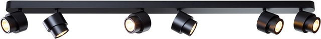Escale Brush LED-Deckenstrahler in Schwarz, 6-flammig, dimmbar, warmweiß (2700K) - Bild 1
