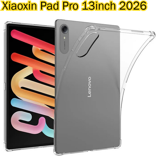 Transparente TPU-Schutzhülle mit Airbag-Funktion für Lenovo Xiaoxin Pad Pro GT 13 und Idea Tab Pro Gen2 Plus 12.1 / 11 Zoll (TB376FC/TB378FC) - Bild 1