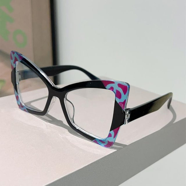 Yiran toy Korrektionsbrille Schmetterlingsform, Damen, Vollrand, transparent, black - Bild 1