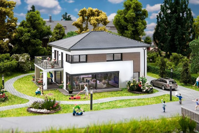 Weber, WeberHaus CityLife, Holz, Weiß, Grau, Natur / Holzfarben, Bunt / Mehrfarbig, 1:87 (Spur H0) - Bild 2