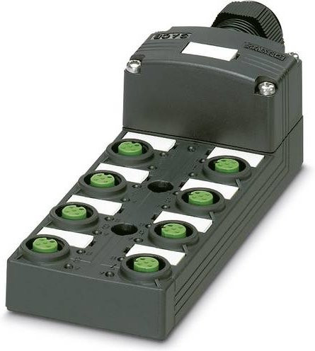 Phoenix Contact Sensor/Aktorbox SACB-8/8-L-SC SCO P passiv, M12-Verteiler mit Kunststoffgewinde, grau - Bild 1