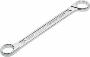 Hazet Doppel-Ringschlüssel 610N-25X28 mit Außen-Doppel-Sechskant-Tractionprofil in Silber - Bild 1