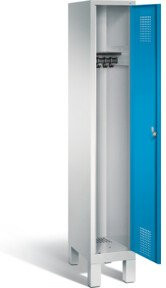 C+P Garderobenschrank Evolo mit Front in Lichtblau und Korpus in Lichtgrau, H x B x T: 185 x 32 x 50 cm - Bild 1