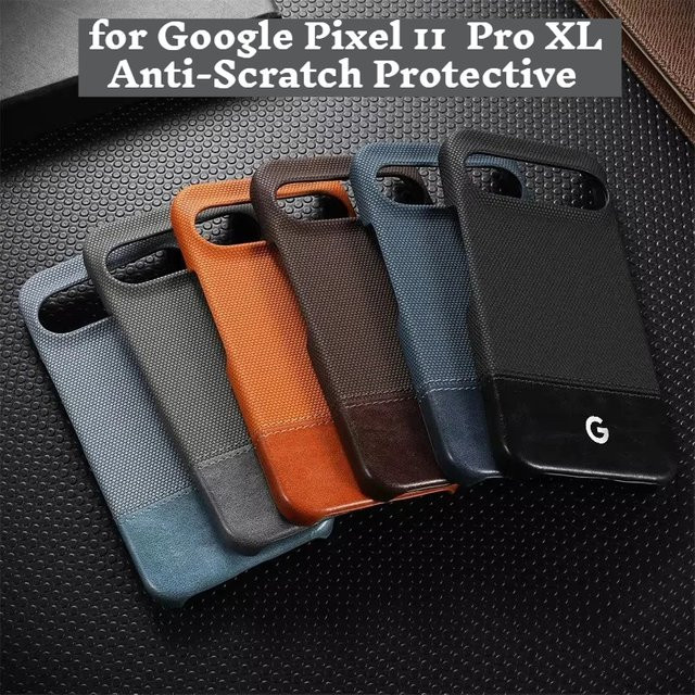Original Business-Handyhülle mit Leder-Textur und Magnetverschluss für Google Pixel 11 10 9 8 Pro XL 8a in Blau - Bild 1