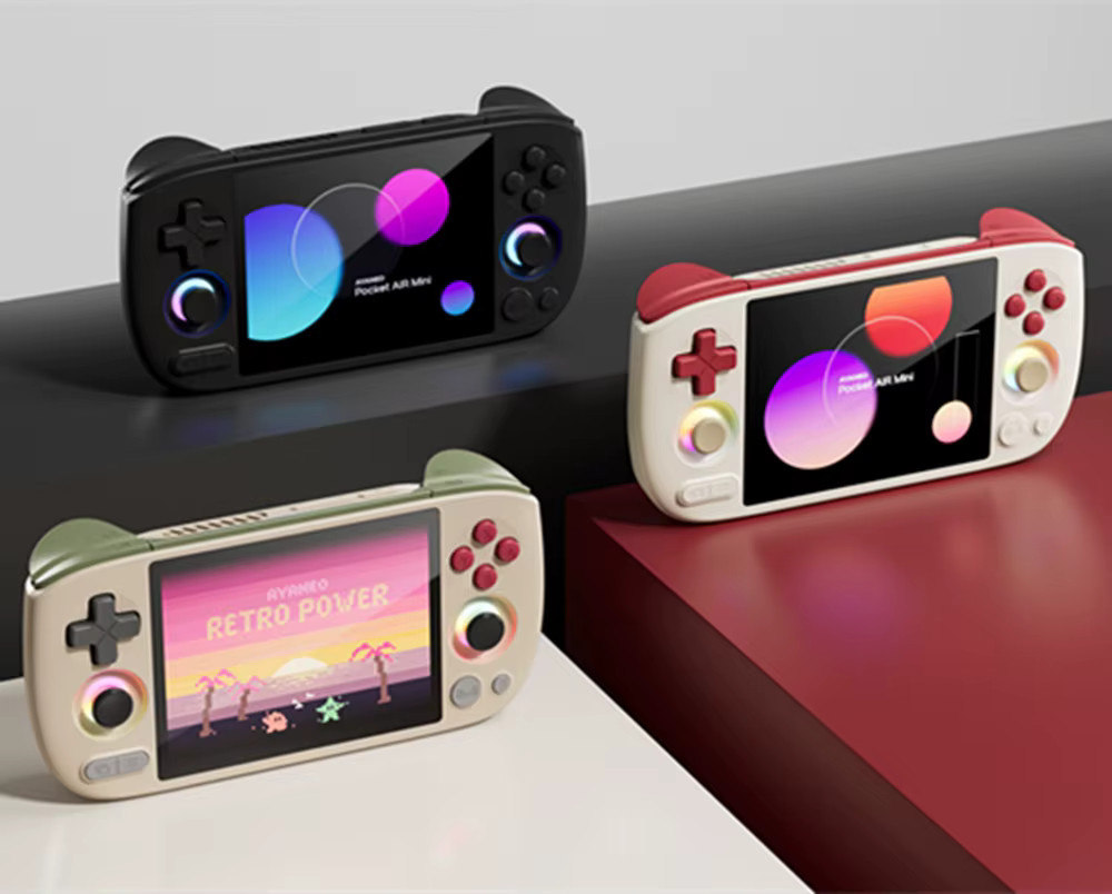 AYANEO Pocket AIR Mini Retro Android Handheld-Spielekonsole mit 4,2-Zoll-Bildschirm und Hall Joystick in Weiß - Bild 4