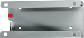 Kappes RasterPlan/ABAX Spenderboxhalter 1-fach in Alufarben, H: 28,6 cm, B: 13,0 cm, T: 8,0 cm - Bild 1