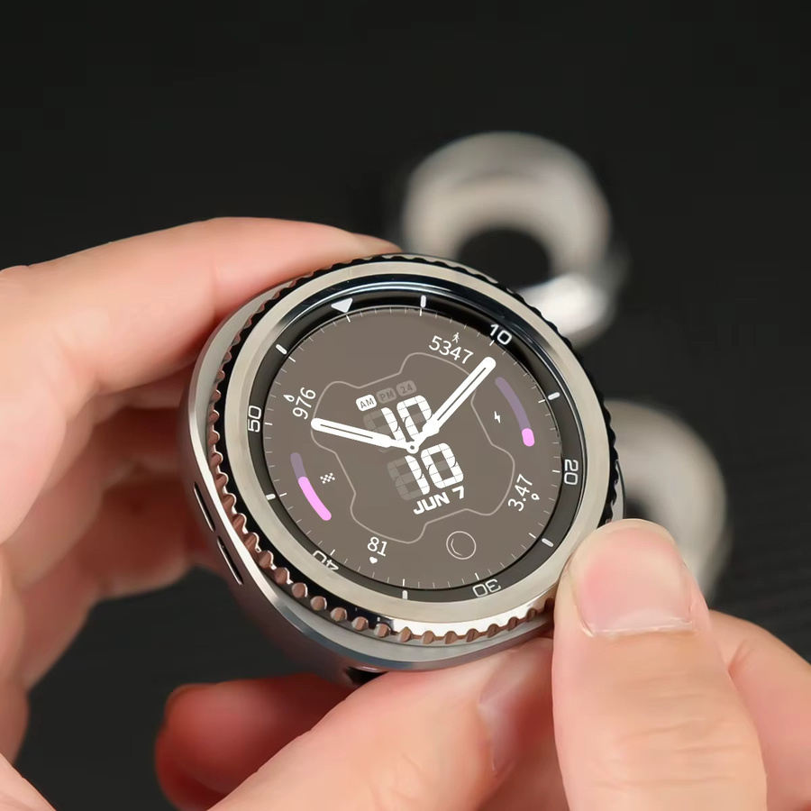 CHIICSMART Schutzhülle für Samsung Galaxy Watch 8 Classic 46 mm, Edelstahl, Silber, Unisex - Bild 2