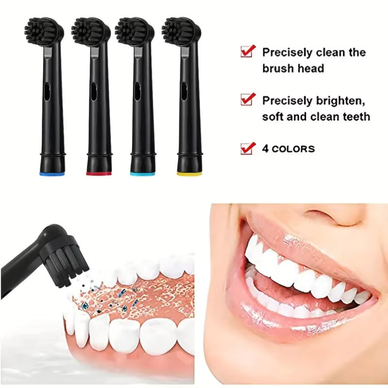 Oral B Bambuskohle Bürstenköpfe, Schwarz, Unisex - Bild 5