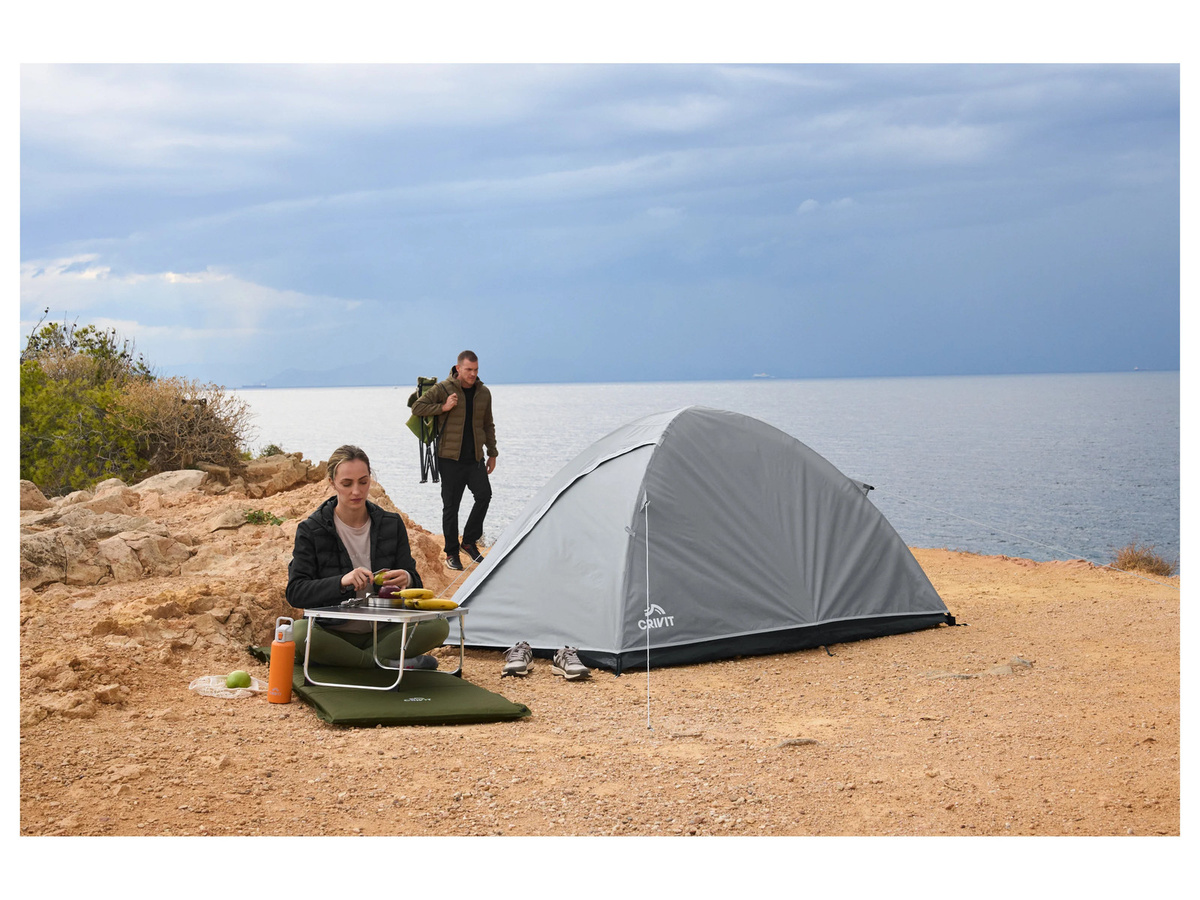 CRIVIT Campingtisch rechteckig in Schwarz mit klappbarer Platte und vier Beinen, B/T/H: 135 x 40 x 40 cm - Bild 2