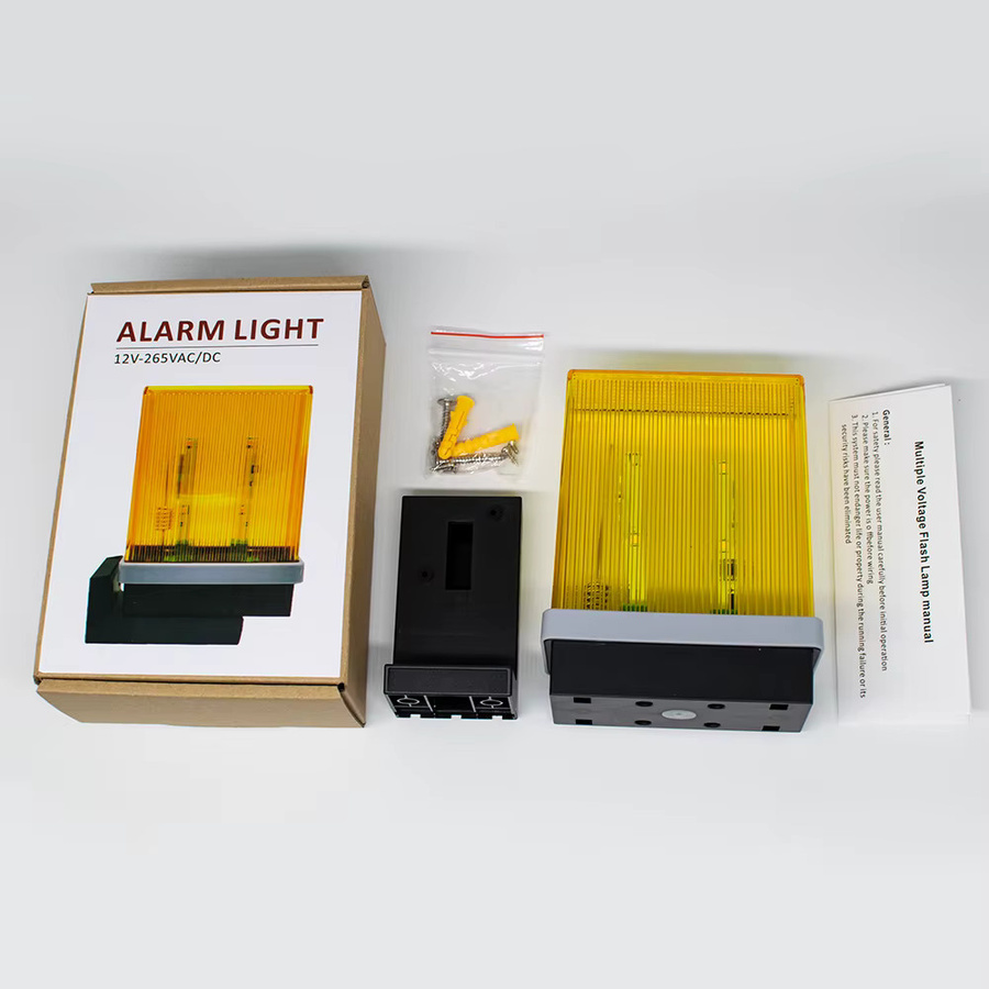 Scimagic-RC LED Signal Alarm Licht Gelb mit Wandhalterung für Outdoor 12V 24V 220V als Notfallwarnleuchte und Stroboskop Blinklicht - Bild 6