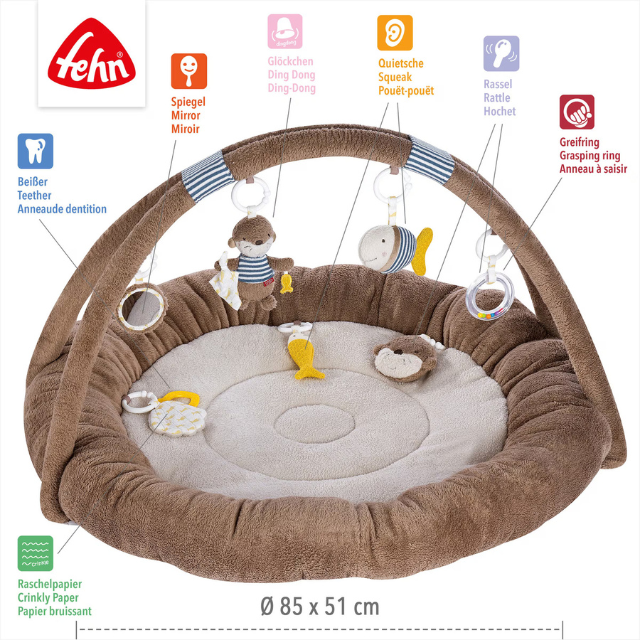 Fehn Spielbogen mit 3-D-Activity-Nest Otter Theo ab Geburt - Bild 2