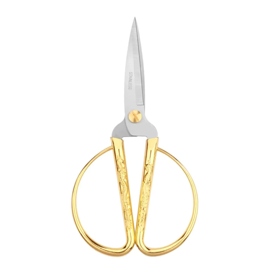 Ninth World Retro-Nähschere aus Edelstahl in Gold, handgefertigte Schneider-Schere für DIY-Nähzubehör - Bild 6