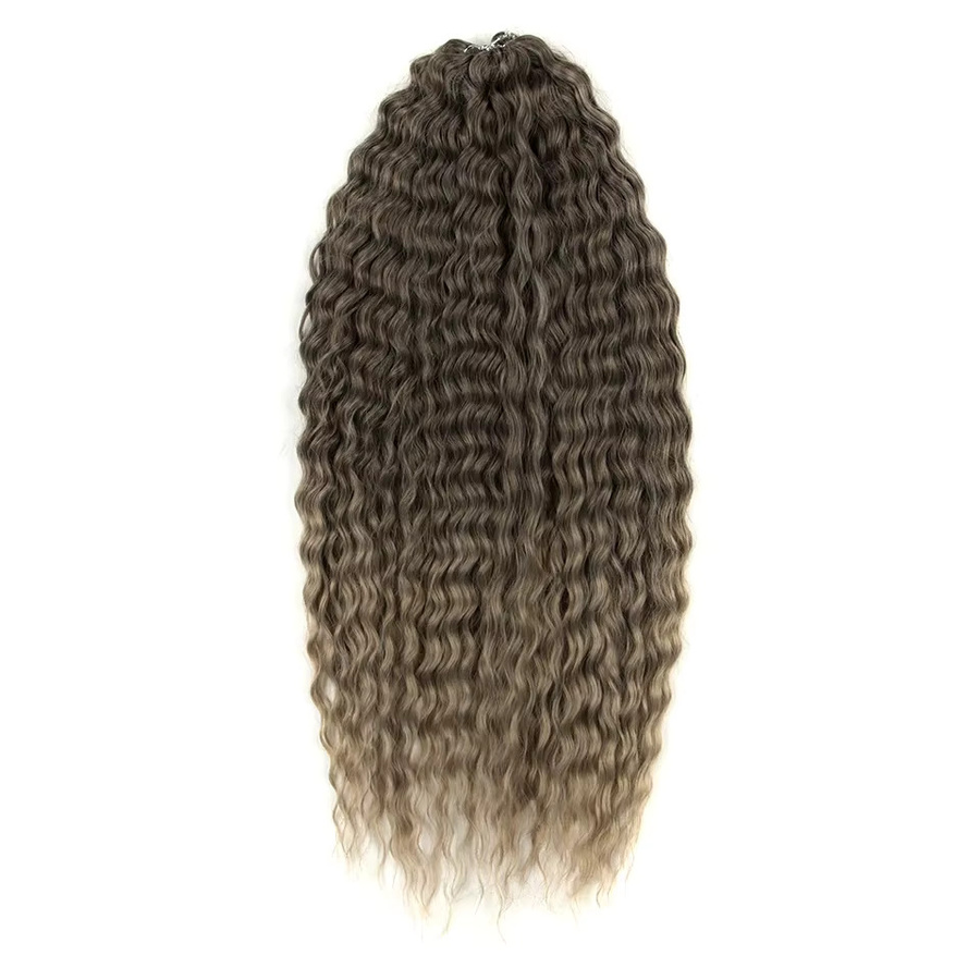 FASHION IDOL Häkelhaar Water Wave Twist Ombre Blonde, 22 Zoll, 3 Stück - Bild 2
